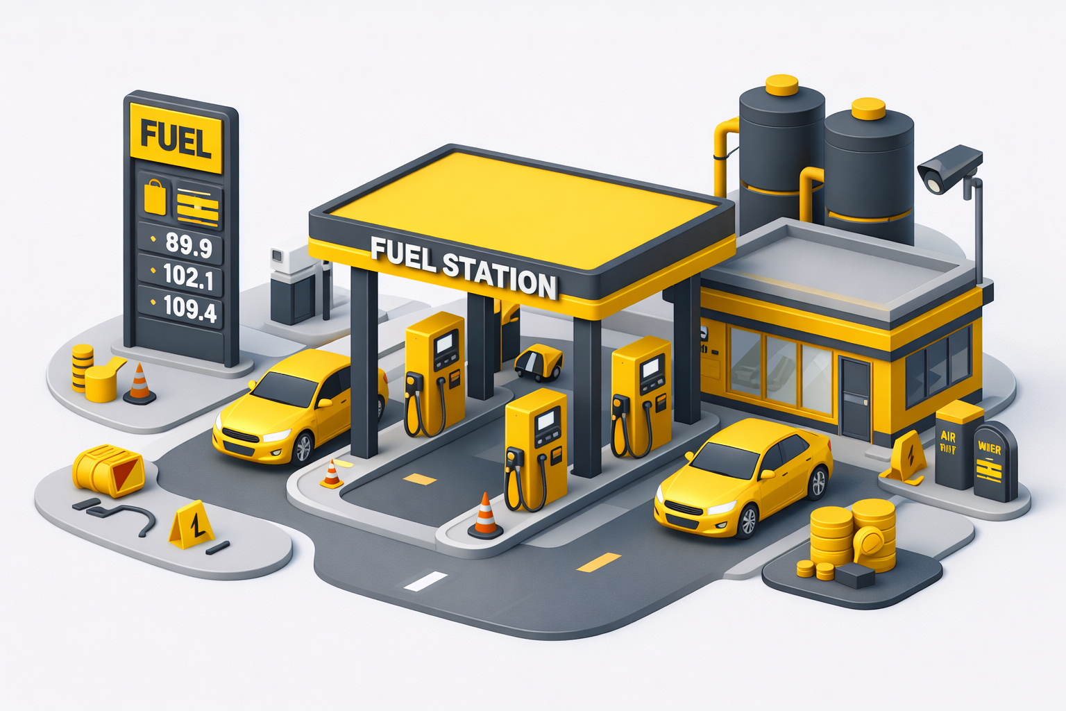 Instalace a uložení zásobní palivové nádrže při výstavbě firemní čerpací stanice FuelingBest