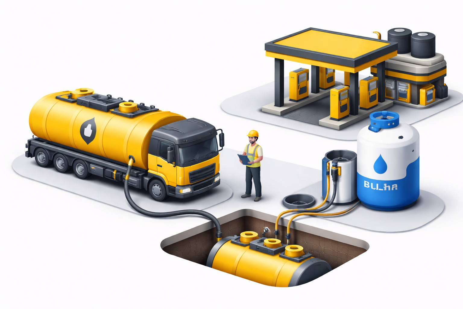 Výstavba firemní čerpací stanice v České republice — projekt a realizace FuelingBest